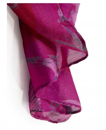 Палантин Женский SN40-OISEAUX/FUCHSIA